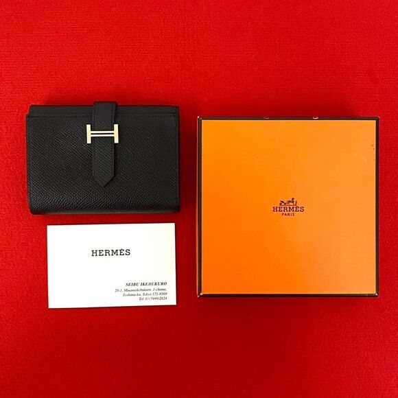 Hermès Handbags - Hermès Béarn Combiné Veau Epsom Wallet